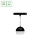 System Skift Basic - Globe P Ring Kule Lampe Suspendert 90mm, 10W, 3000K, Sort