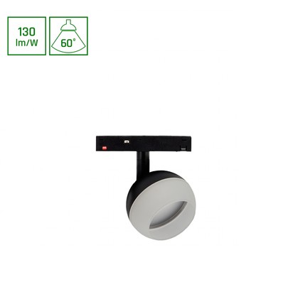 10W SYSTEM SHIFT BASIC GLOBE RING - 48V, 1300lm, 60°, 3000K, skinnespot for 48V system