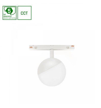 5W dimbar SHIFT Smart-skinnespot Ø100x130mm - 165°, CCT, hvit, Zigbee