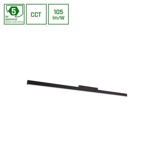 22W SHIFT Smart-Line Skinne - Sort, Zigbee