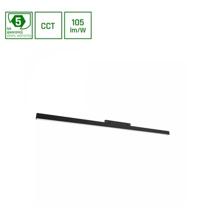 22W SHIFT Smart-Line Skinne - Sort, Zigbee