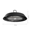 100W LED lyskaster - IP65, utendørs, 4000K