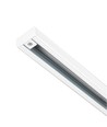 LEDlife 1 meter skinne for skinnespots - Hvit, 1-fase, komplett med tilkobling og endeplugg