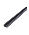 LEDlife 1 meter skinne til skinnespots - Svart, 1-faset, 1F3W, komplett med tilkobling og endestykke