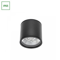 Spectrum LED Chloe AR111 GU10 IP65 Rund Sort - uten lyskilde