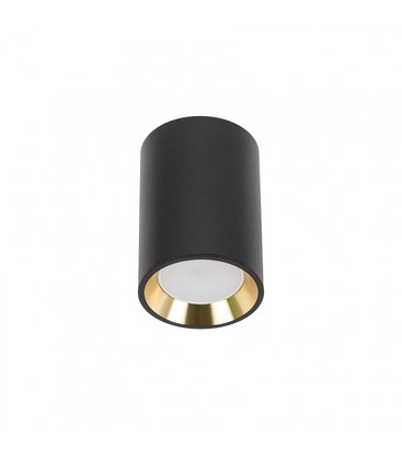 CHLOE MINI P20 Rund - hus svart, ring gull, kant svart (LED Armatur/lampe uten lyskilde).
