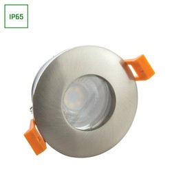 Elprodukter Fiale IV GU10 LED Armatur uten lyskilde - Rund, Sølv, IP65