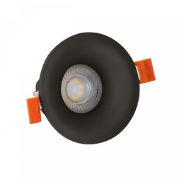 Spectrum LED Fiale V GU10 – Rund, Svart (LED Armatur/Lampe uten lyskilde)