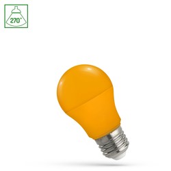 Elprodukter A50 LED E27 4,9W - 230V, Oransje, Spektrum