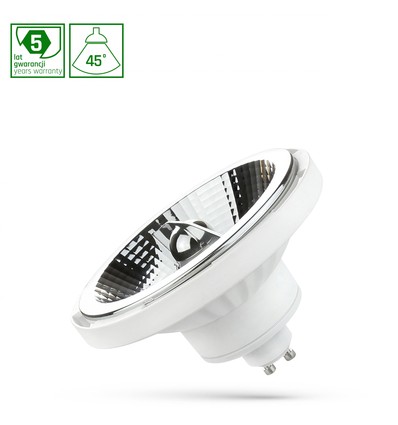 Spektrum 12W hvid LED-spot - AR111, 45°, GU10, 230V