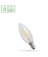 C35 LED kertelyspære 4W E14 - 230V, kulltråd, nøytral hvit, klar, Spectrum