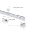 120cm 50W Limea Go komplett LED armatur - 134lm/W, IP65, 6000K, kald hvit
