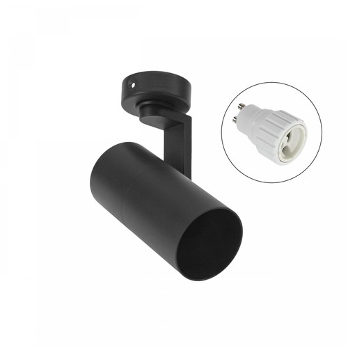 Vegg/takmontert spot GU10 - Sort, uten lyskilde