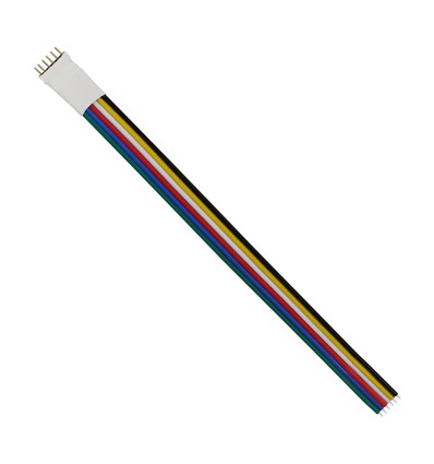 S-D kabel - 6 polet, LED stripe forbindelse, 12mm