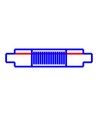 Fleksibel samler til SPS2 skinner - Hvit, 3-faset, Spectrum