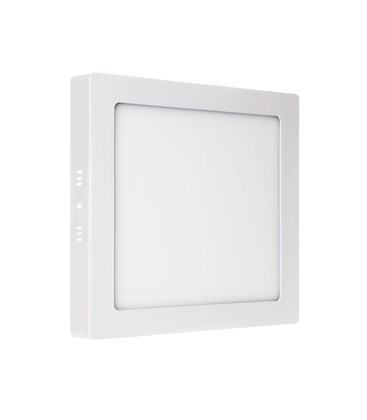 Algine Eco LED firkantet IP20 varm hvit - 230V, 12W, takpanel hvit ramme overflatemontert