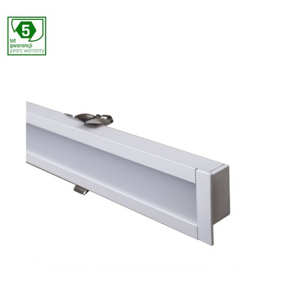 117cm 36W ALL-DAY LED armatur - 3200lm, 4000K, sølv, IP20, 5 års garanti