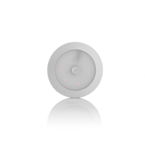 Skap rundt LED 2,9W - Varm hvit, PIR