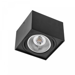 Spectrum LED Chloe AR111 GU10 - IP20, firkantet, svart, uten lyskilde