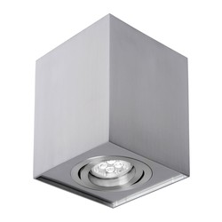 Elprodukter Chloe GU10 - IP20, firkantet, sølv, justerbar, spot (LED Armatur/lampe uten lyskilde)