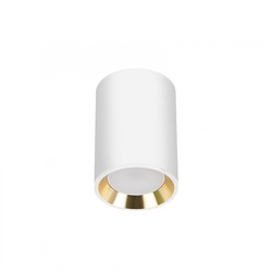 LED Armatur/lampe uten lyskilde, CHLOE MINI P20, hus hvit, ring gull, kant hvit