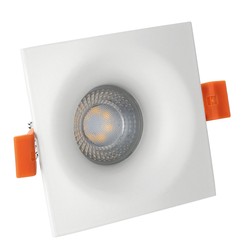 Spectrum LED FIALE V GU10 - firkantet, hvit (LED Armatur/lamp uten lyskilde)