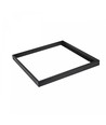 60x60 påbygningsramme til LED panel, sort - 600x600x50 mm, aluminium