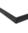 60x60 påbygningsramme til LED panel, sort - 600x600x50 mm, aluminium