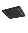 60x60 påbygningsramme til LED panel, sort - 600x600x50 mm, aluminium