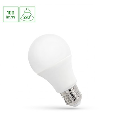 LED A60 E27 9W - 230V, Nøytral Hvit, Spectrum