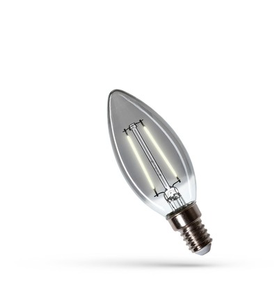 C35 E14 2.5W - 230V, Kulltråd, Nøytral Hvit, ModernShine, Spectrum