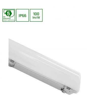 LIMEA LED 24W - 60cm, nøytral hvit, garasje, transparent