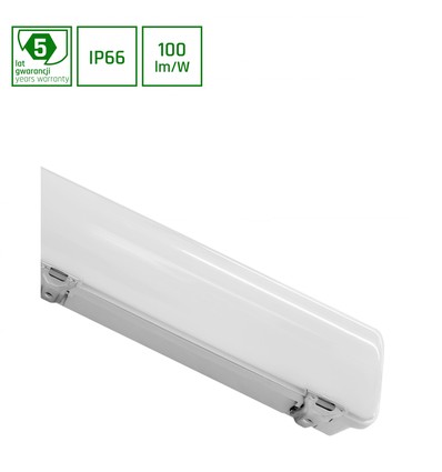 LIMEA LED 24W - 60cm, nøytral hvit, garasje, transparent