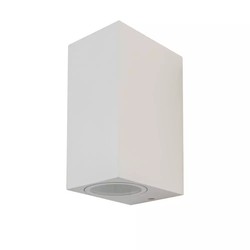 Designlamper Outlet: V-Tac vegglampe med opp/ned lys - IP44 utendørs, GU10 sokkel, uten lyskilde