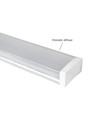 Limea 1200mm 40W - Prismatica, Nøytral hvit, 230V, 100°, IP44, IK10, 1200x110x60mm