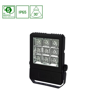 LYSSE 12LED Cree 25W 230V - 30° IP65, Nøytral hvit, fasadebelysning