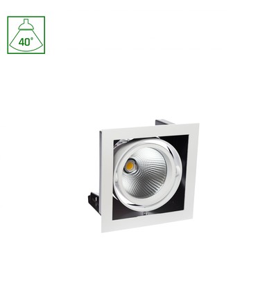 MODERN-DAY innfellingsspot 27W - 1x1LED, COB Citizen, 40°, 700mA, IP20, Varm hvit.