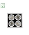 MODERN-DAY Downlight - 4x1LED, COB, Citizen, 40°, 230V, 4x27W, IP20, Varm hvit, Kvadratisk