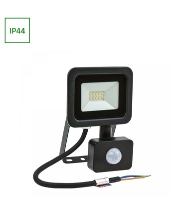 Noctis Lux 2 10W - 230V, IP44, Varm Hvit, Svart, Med Sensor