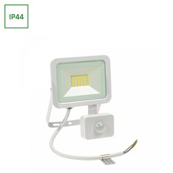 Spectrum LED Noctis Lux 2 230V 20W - IP44, varm hvit, hvit, med sensor