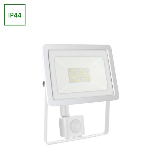 30W LED lyskaster med sensor - 4000K (Nøytral hvit)