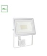 30W LED lyskaster med sensor - IP44, hvit, kald hvit