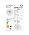 D3 Tilt360 Full Spectrum LED downlight RA97 - 3000K, Hvit