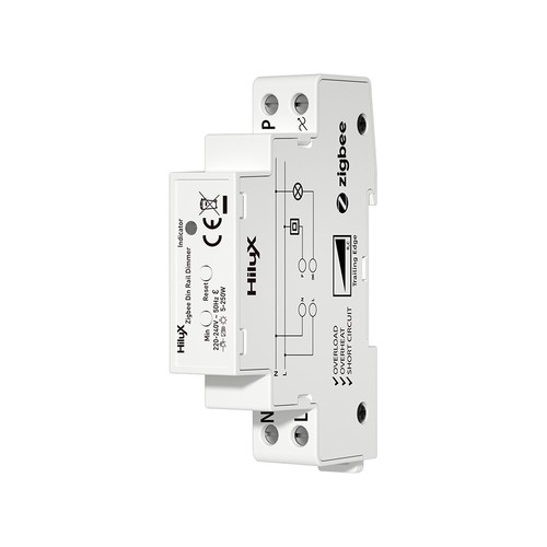 HiluX Zigbee DIN-skinne lysdimmer - 250W