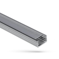 Spectrum LED Profil LED-strips Slank - Klar Deksling, 1m, Uten Lyskilde