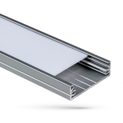 Produsenter Profil for LED strips WOJWIDE med melkehvitt deksel 1m