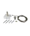 Opphengswire til 3-fase skinner - Hvit, 3m, Spectrum, 1 stk.