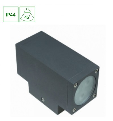 6W TORRE vegglampe - IP44, 400lm, 6000K, kald hvit, inkl. lyskilde