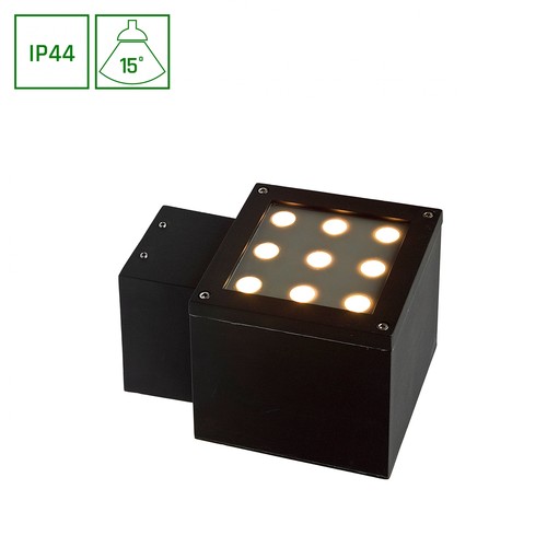 TORRE 9LED CREE 15° 230V 9W IP44 veggmontert