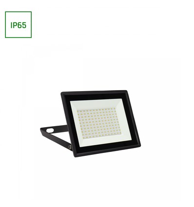 100W Noctis Lux 3 LED lyskaster - 9400lm, IP65, sort, kald hvit, utendørs